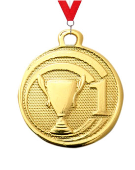 Médaille Winner D: 32 mm avec Ruban et Impression Couleur sur Film Plastique Médaille Winner D: 32 mm avec Ruban et Impression Couleur sur Film Plastique