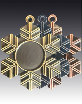 Medaille Schneeflocke matt Medaille Schneeflocke matt