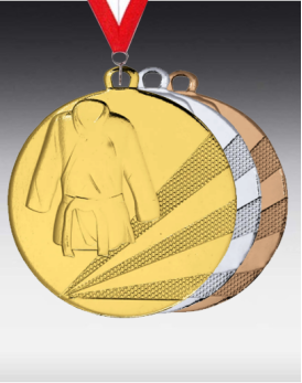 Médaille Arts martiaux D: 50mm avec Ruban et Impression Couleur sur Film Plastique Médaille Arts martiaux D: 50mm avec Ruban et Impression Couleur sur Film Plastique