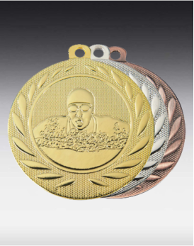 Medaille Schwimmen Kranz D:50mm 