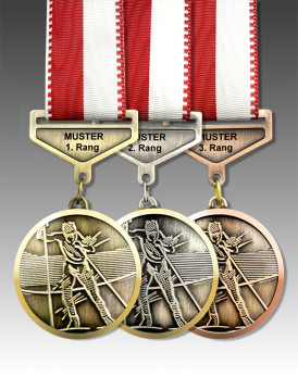 Medaille Langlauf, Design Faude by Huguenin