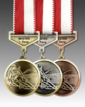 Medaille Ski, Design Faude by Huguenin