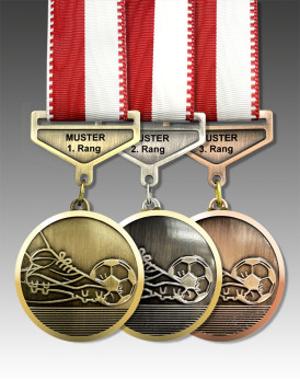 Medaille Fussball II, Design Faude by Huguenin