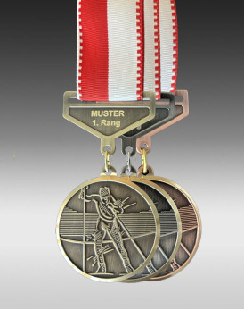 Medaille Langlauf, Design Faude by Huguenin