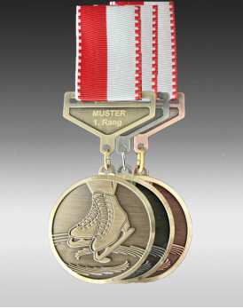 Medaille Eiskunstlauf, Design Faude by Huguenin