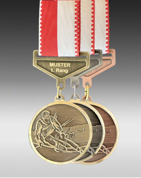 Medaille Ski, Design Faude by Huguenin