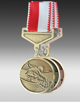 Medaille Snowboard, Design Faude by Huguenin